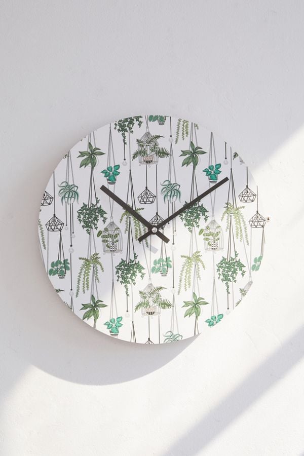 Anyuka For Deny Hanging Plants Wall Clock
