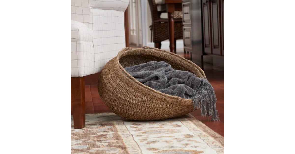 ThrowBlanket Storage Sand & Sable Decorative Seagrass Basket Set 27