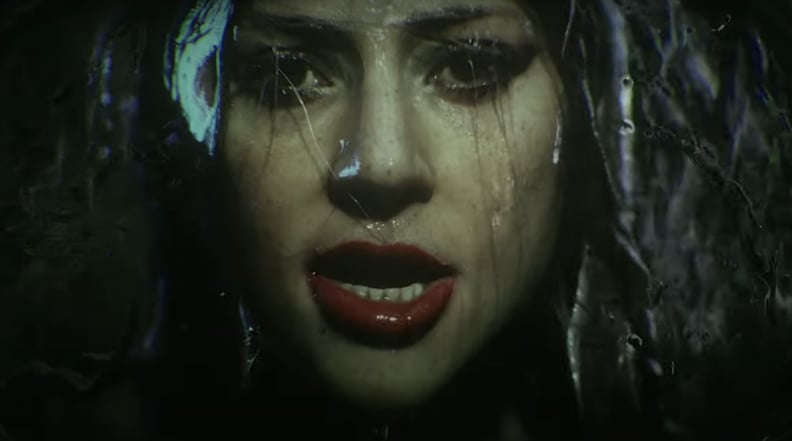 Lady Gaga's Crying-in-the-Rain Look