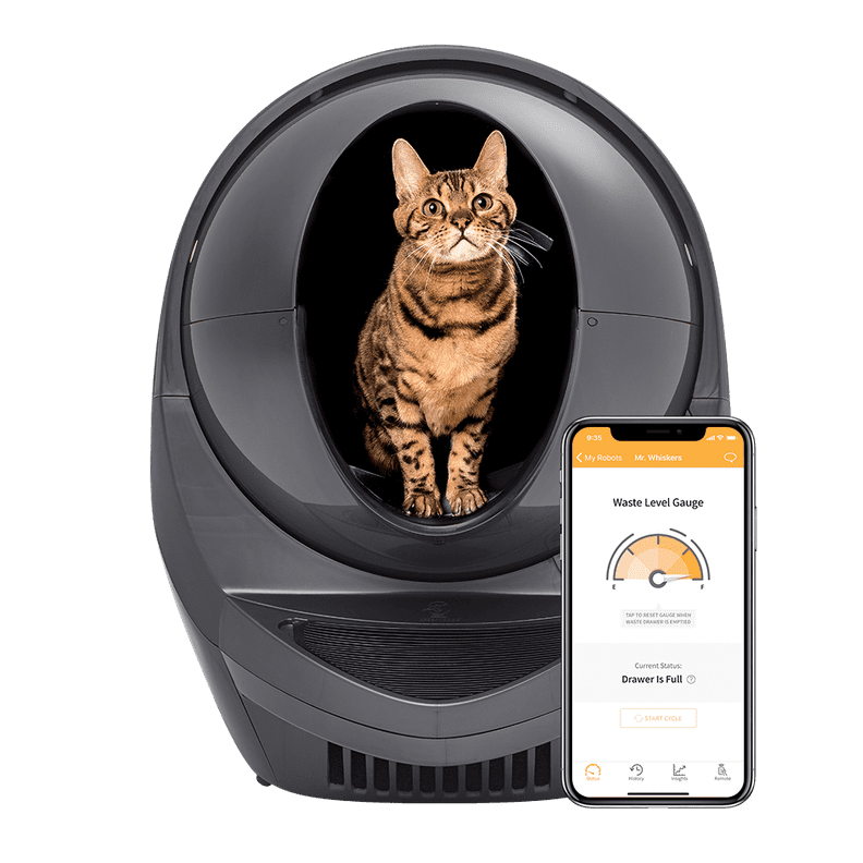 Litter-Robot 3 Connect Self-CleaningWiFi Litter Box in Grey