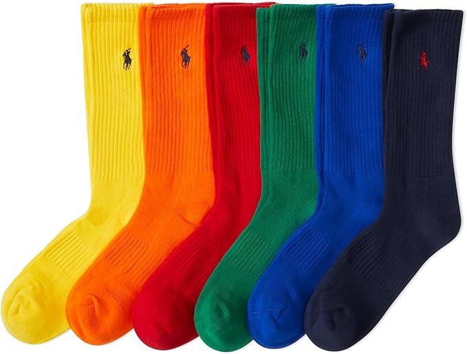 Polo Ralph Lauren Performance Crew Socks 6-Pack