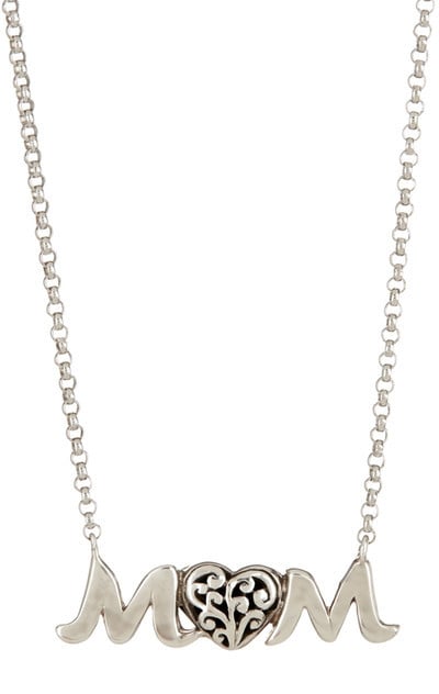 Lois Hill Sterling Silver Signature Cutout Mom Necklace ($179)