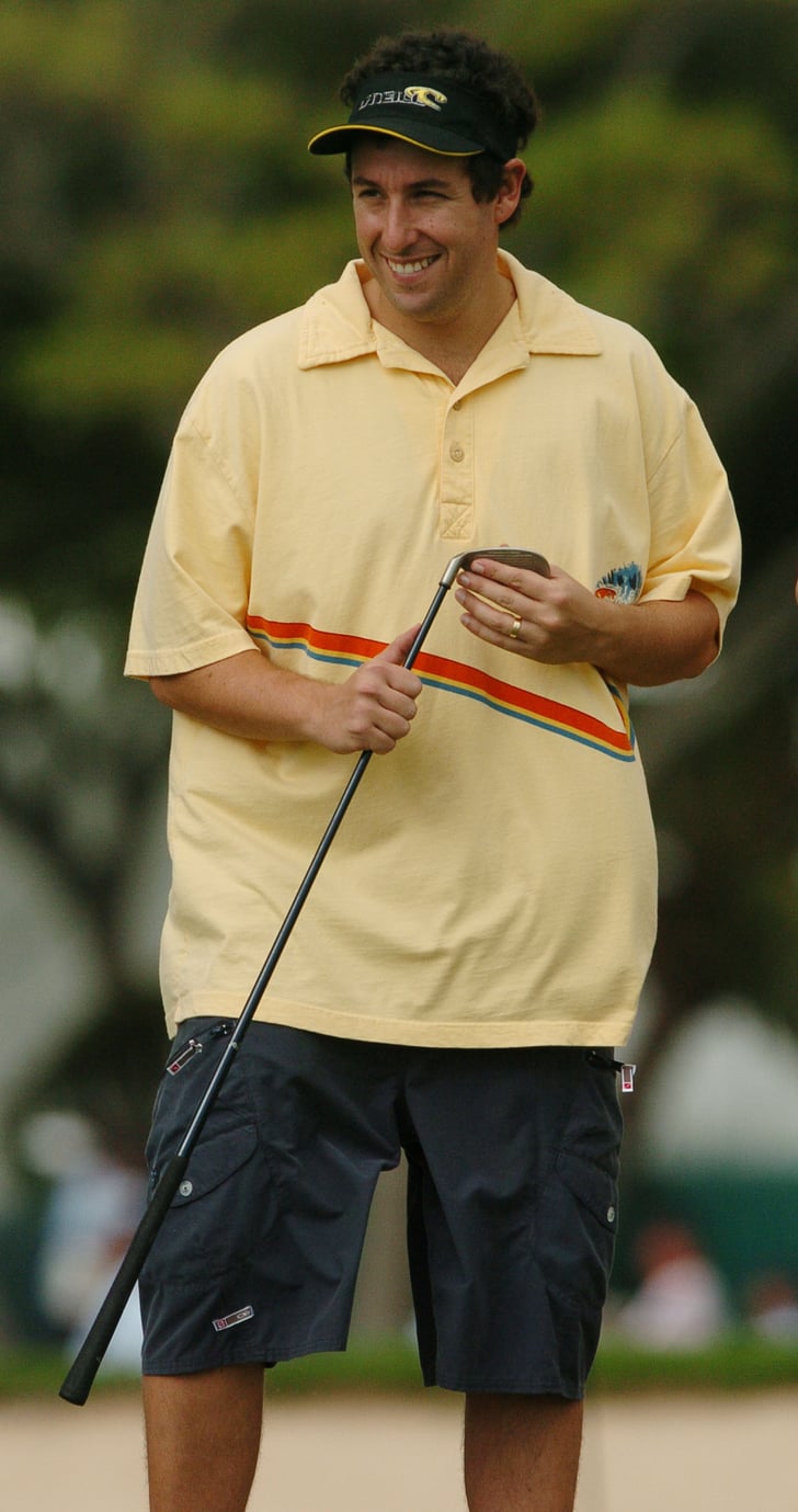 Adam Sandler was captured in action at the January 2004 Sony Open