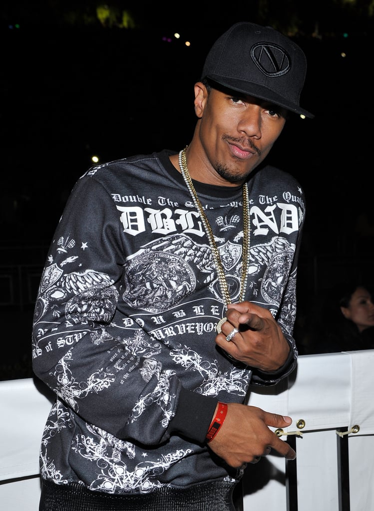 Nick Cannon was on his own at the Saturday show.