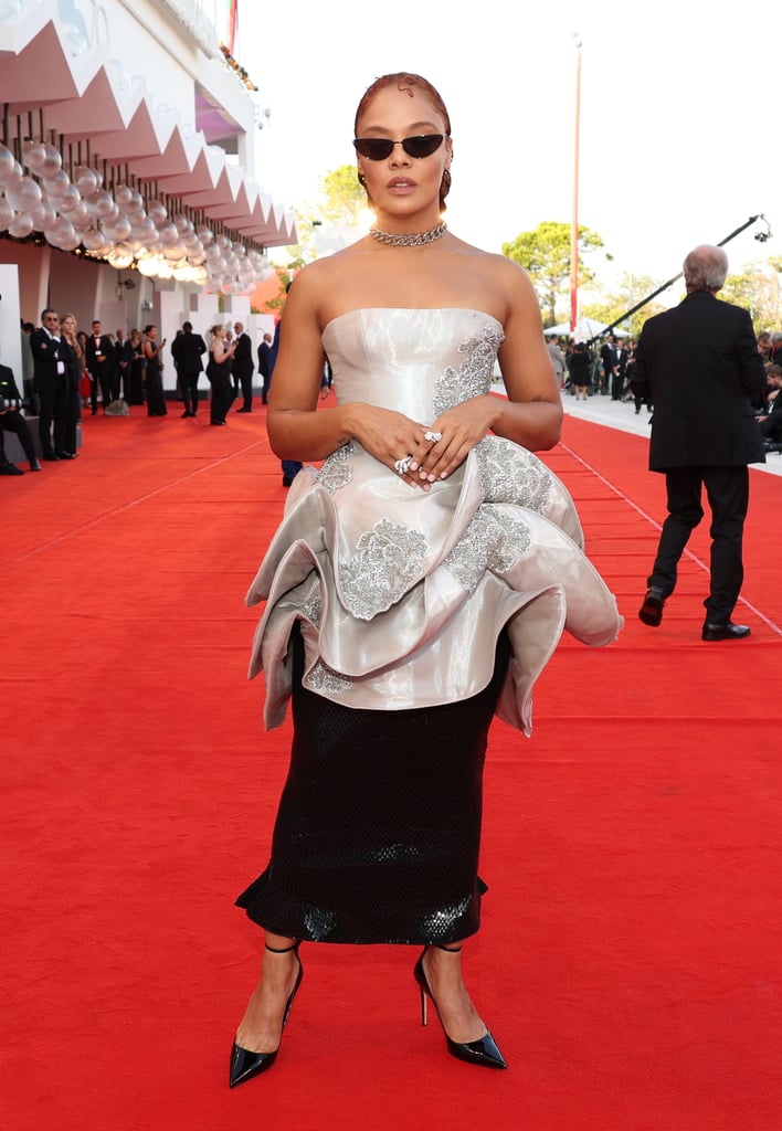 Tessa Thompson's Choker Hair Tie at Venice Film Festival
