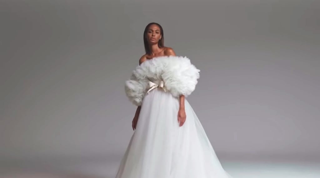 Joan Smalls Models Giambattista Valli's Couture Collection