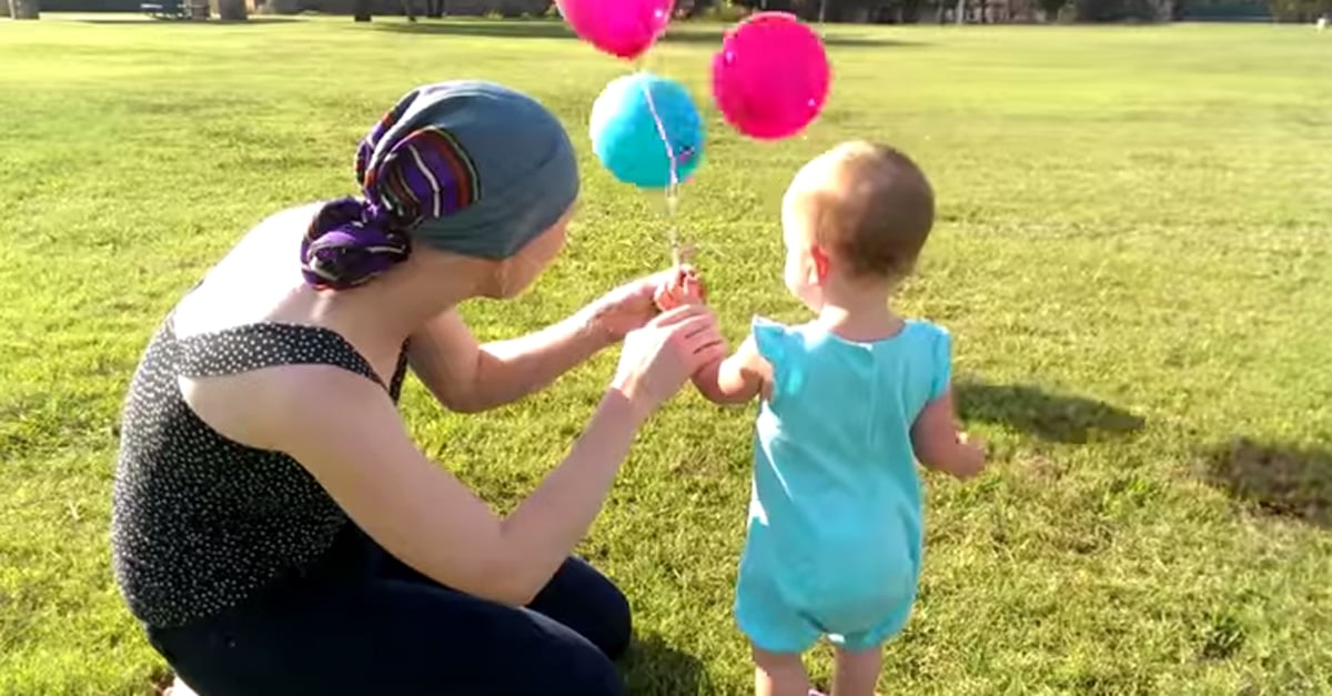 Toddler Says Goodbye to Pacifier With Balloons POPSUGAR Family
