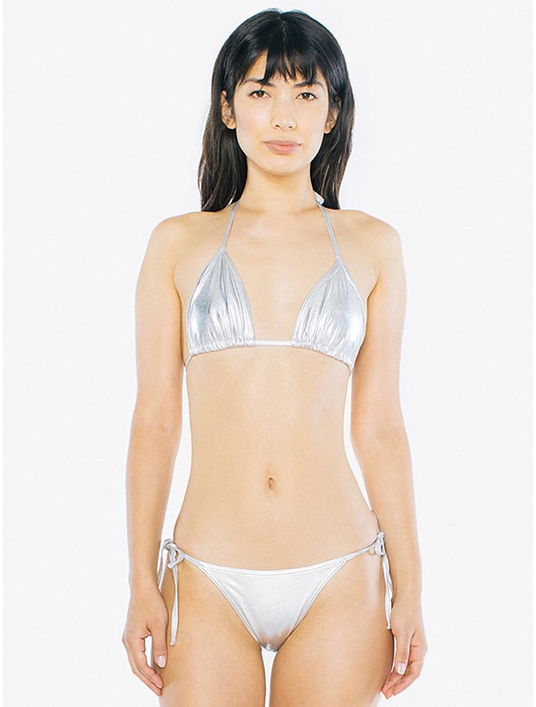 American Apparel Metallic Side Tie Sun Bikini