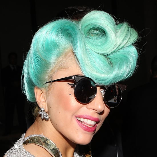 Lady Gaga Blue Hair Popsugar Au