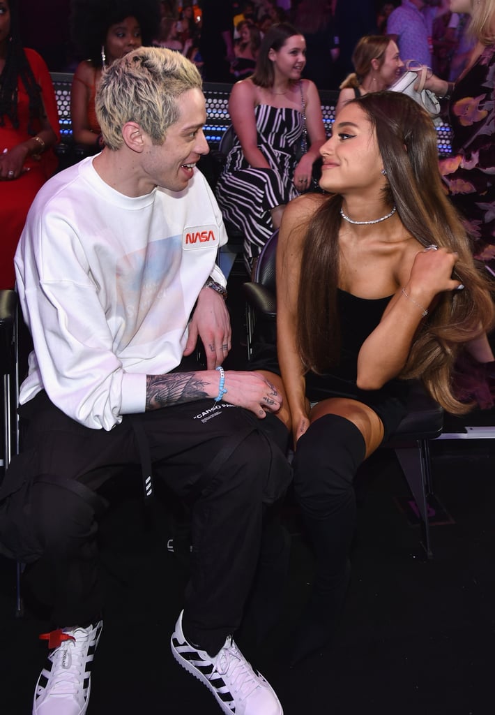 Ariana Grande and Pete Davidson at the 2018 MTV VMAs