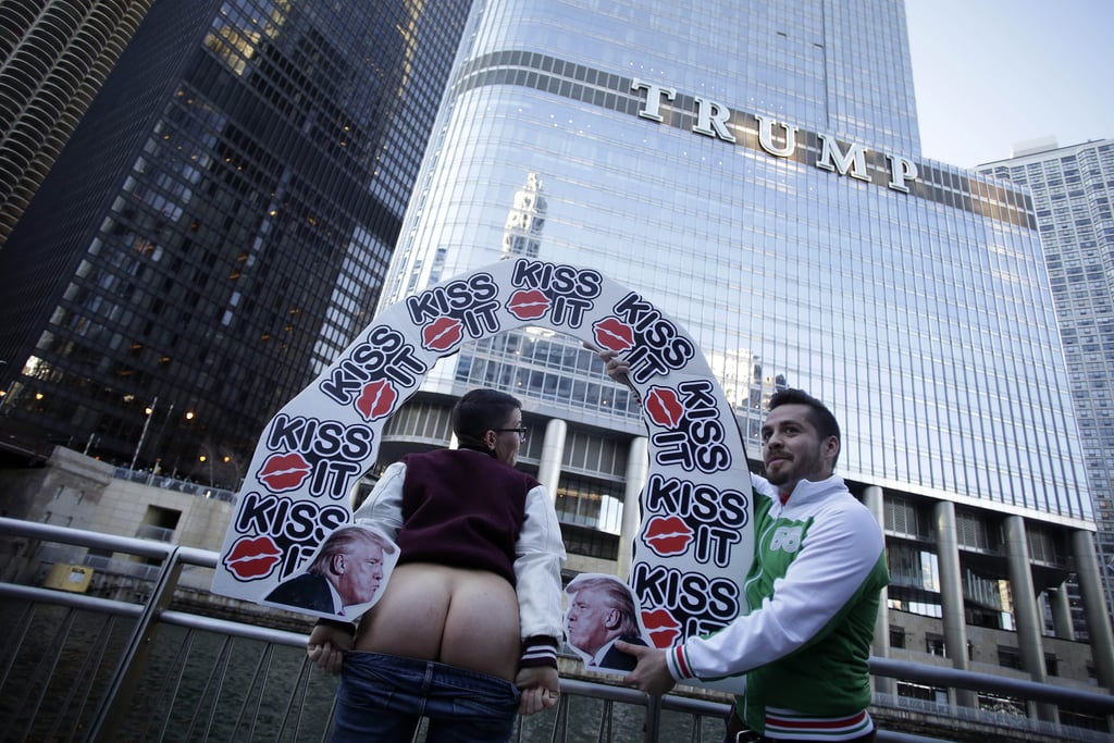 Butt Trump Protest in Chicago