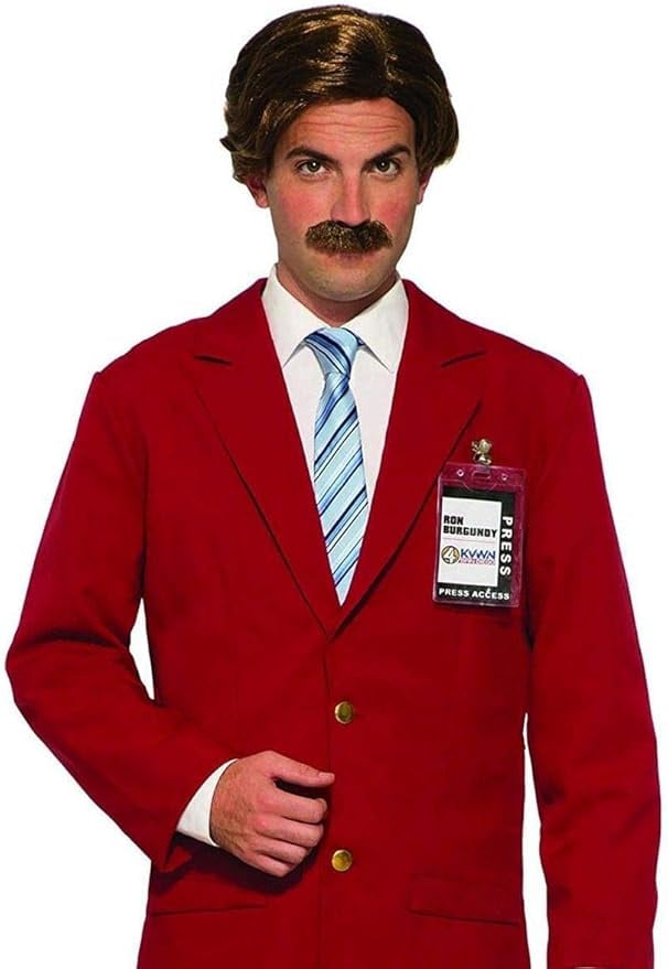 Rubies Anchorman: Ron Burgandy Wig & Moustache Kit
