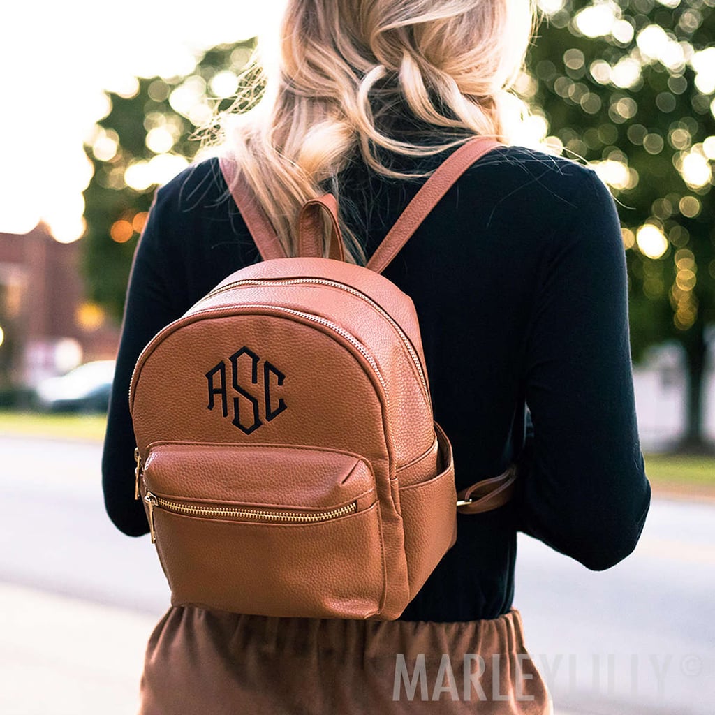 Monogrammed Mini Backpack by Marleylilly