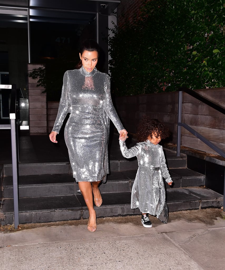 Kim Kardashian and North West Out in NYC September 2016