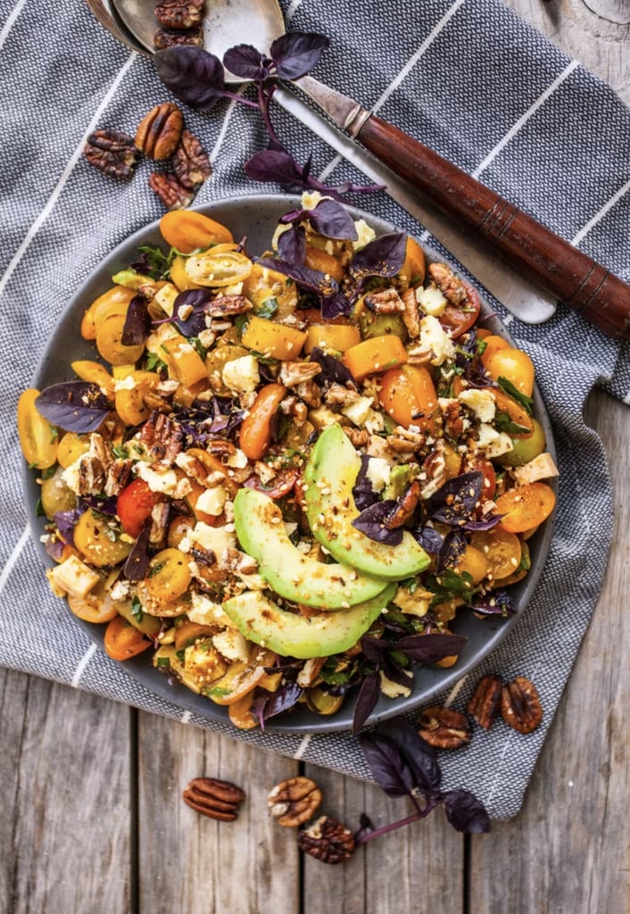 Summer Tomato Salad with Avocado and Pecans