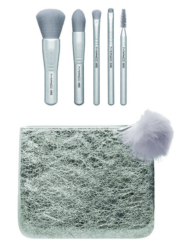 MAC Snow Ball Brush Kit in Silver White