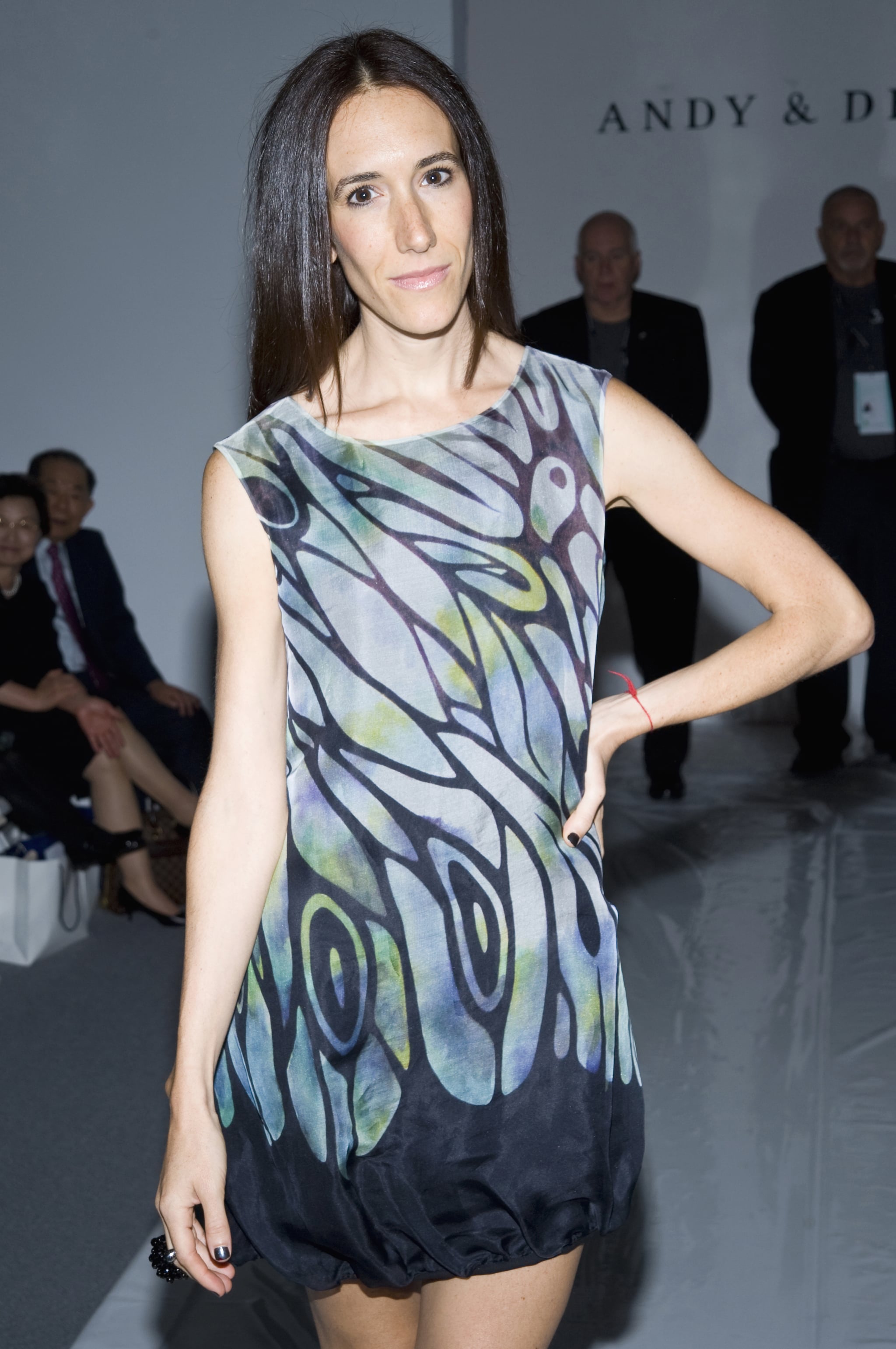 Rebekah Paltrow Neumann attends the Andy and Debb Spring 2010 fashion show at Bryant Park, during Mercedes Benz Fashion Week. (Photo by Lars Niki/Corbis via Getty Images)