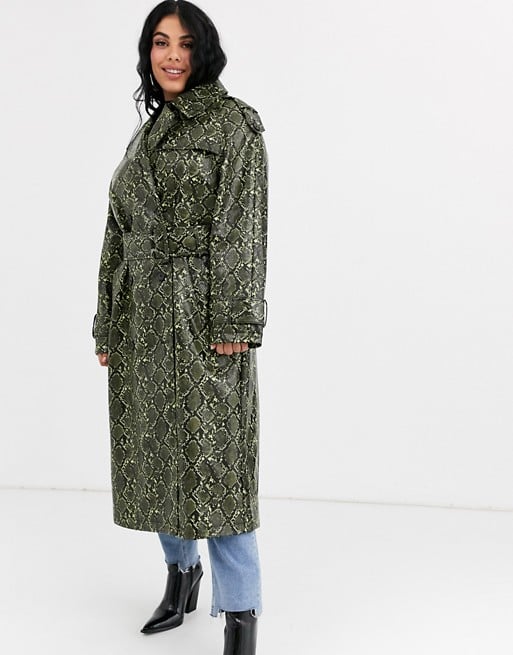 asos curve trench coat