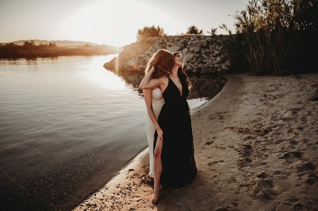 Sexy River Beach Engagement Photo Shoot