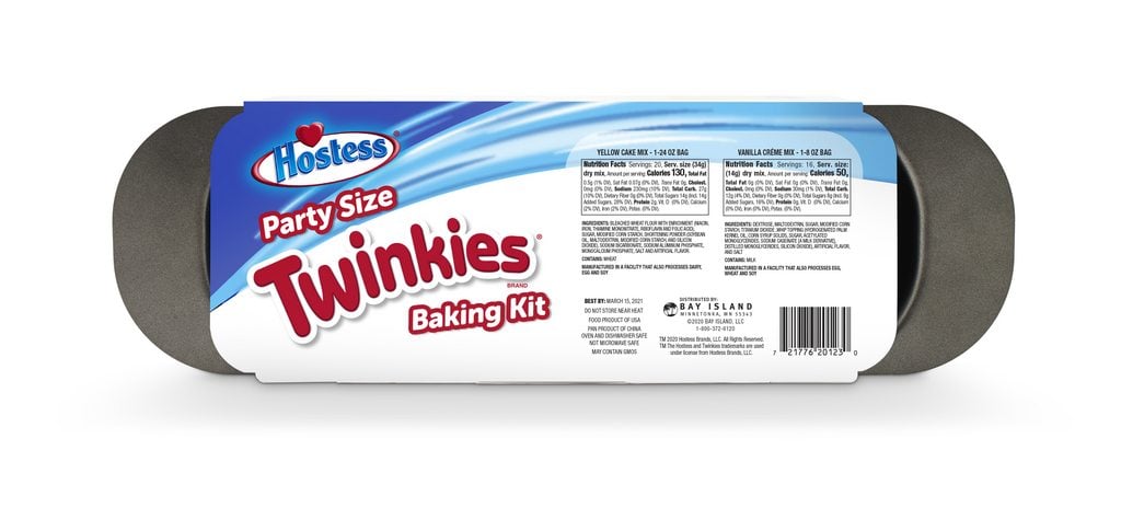 Hostess Party-Size Twinkies Holiday Baking Kit Nutrition Facts
