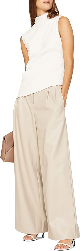 New: Saunders Collective x RTR Design Collective Wide Leg Faux-Leather Pants