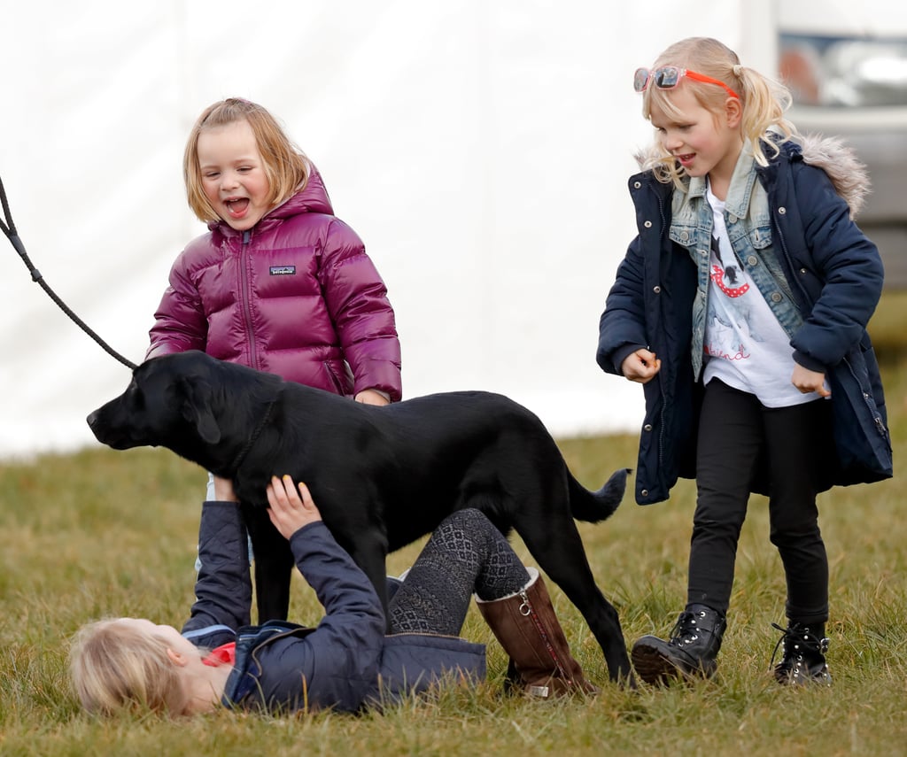 Mia Tindall With Isla and Savannah Phillips