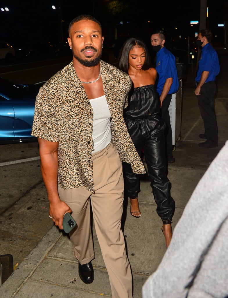 Lori Harvey Wears Celine Jumpsuit Out With Michael B. Jordan