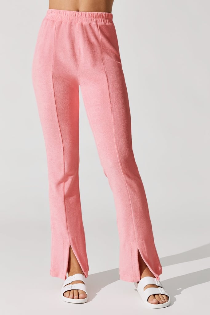 Snap Split Front Pant in Peony