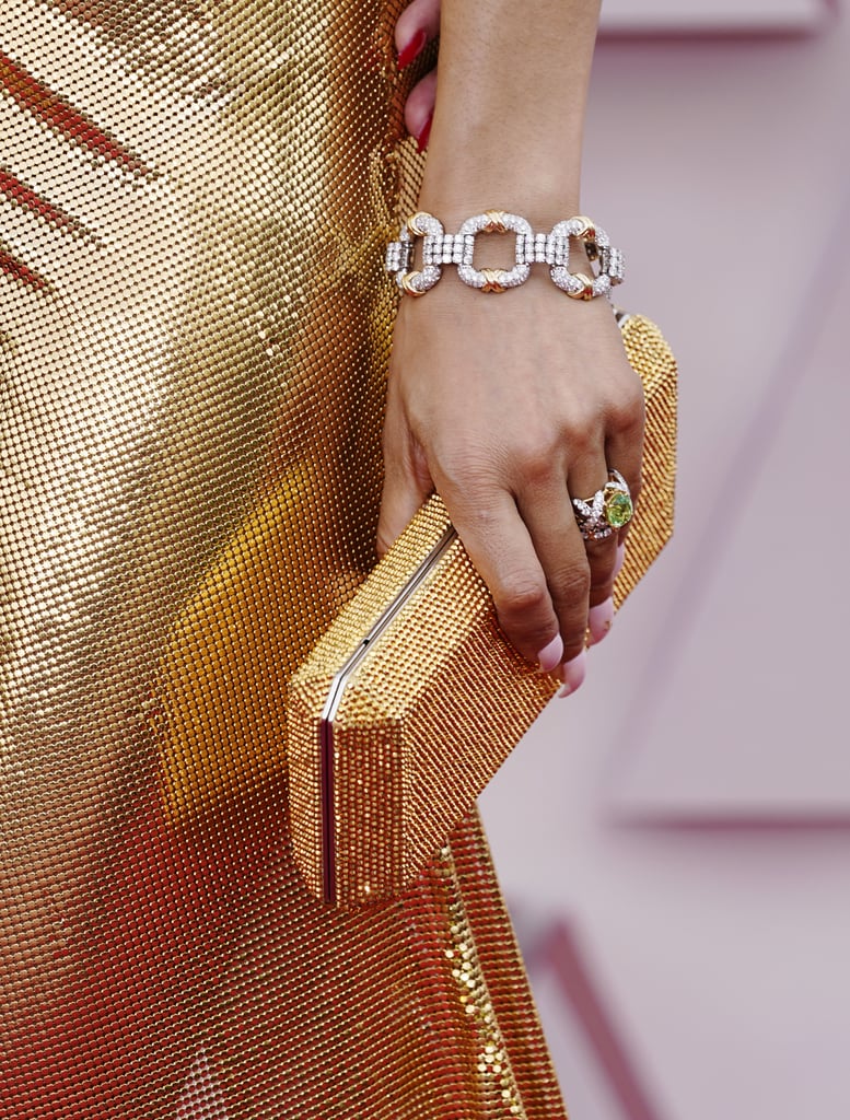 See Andra Day's Gold Cutout Dress at the 2021 Oscars