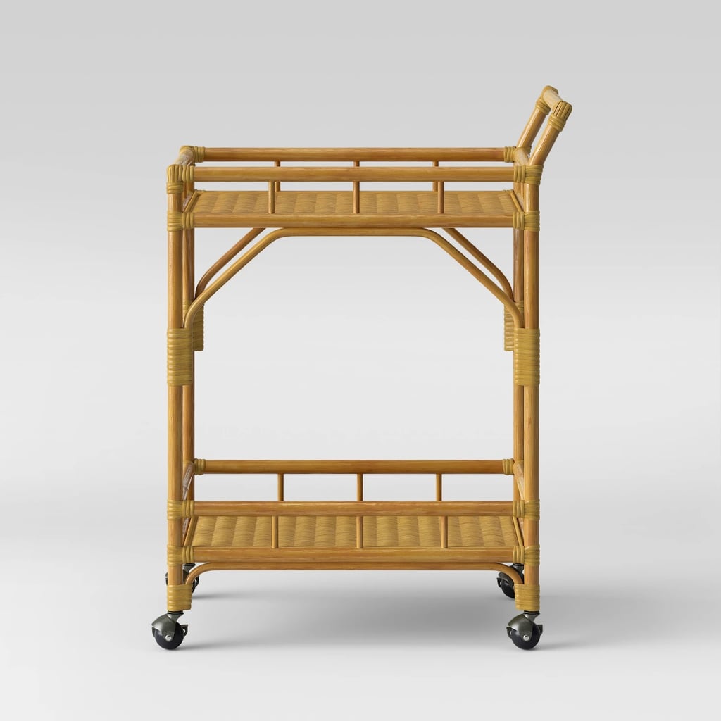 Get the Look: Cassia Rattan Bar Cart