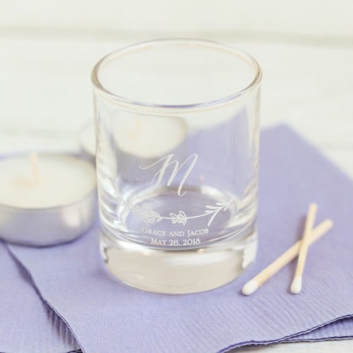 Personalized Shot Glass Votive Holders