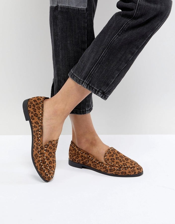 boohoo Stud Leopard Print Loafer | How to Wear Leopard Print | POPSUGAR ...