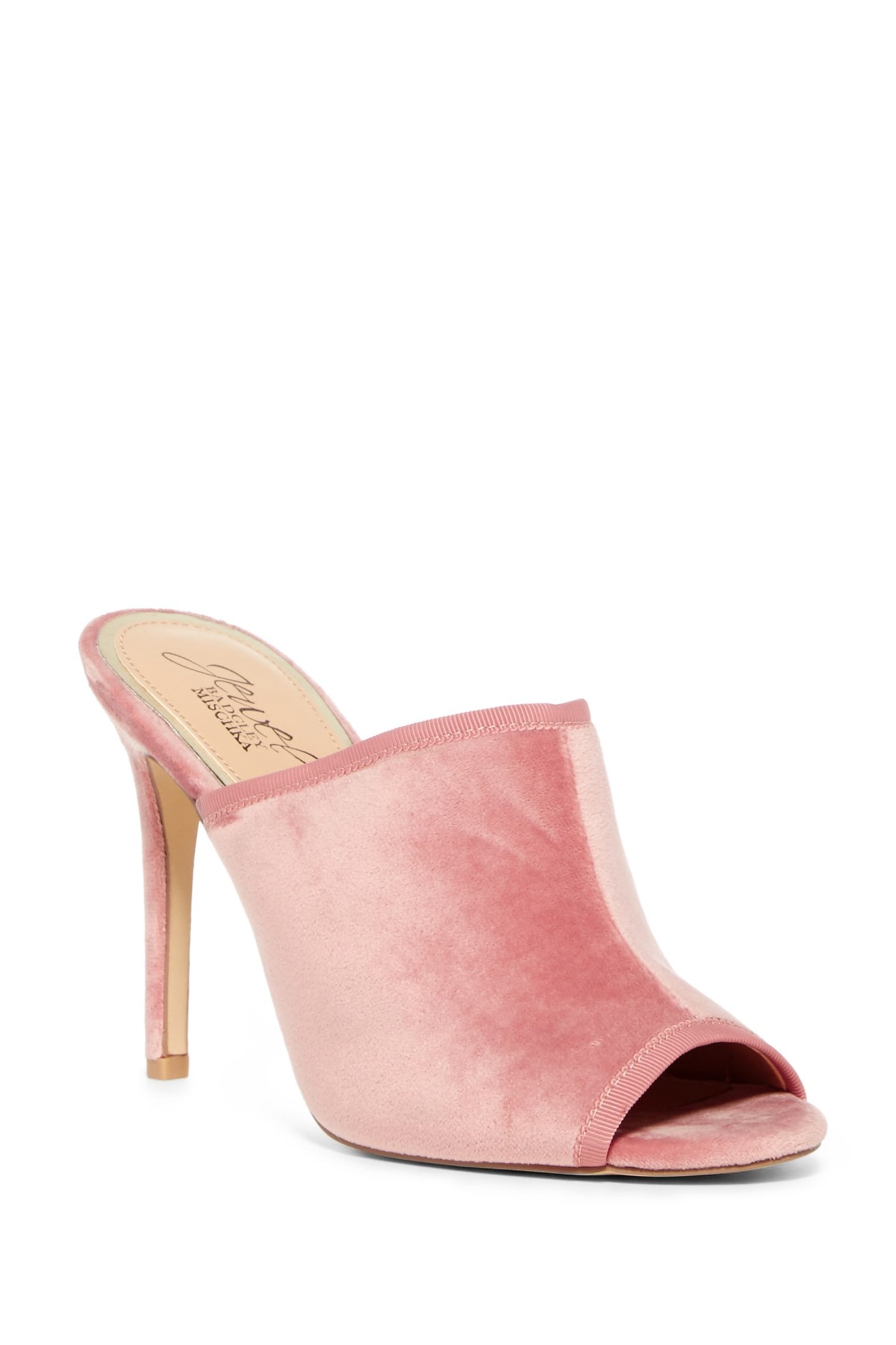 Olivia Palermo's Pink Velvet Mules | POPSUGAR Fashion