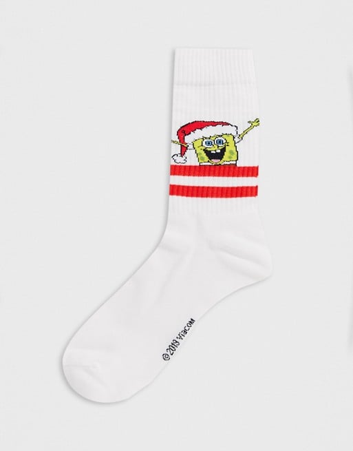 ASOS Design SpongeBob Santa Christmas Socks