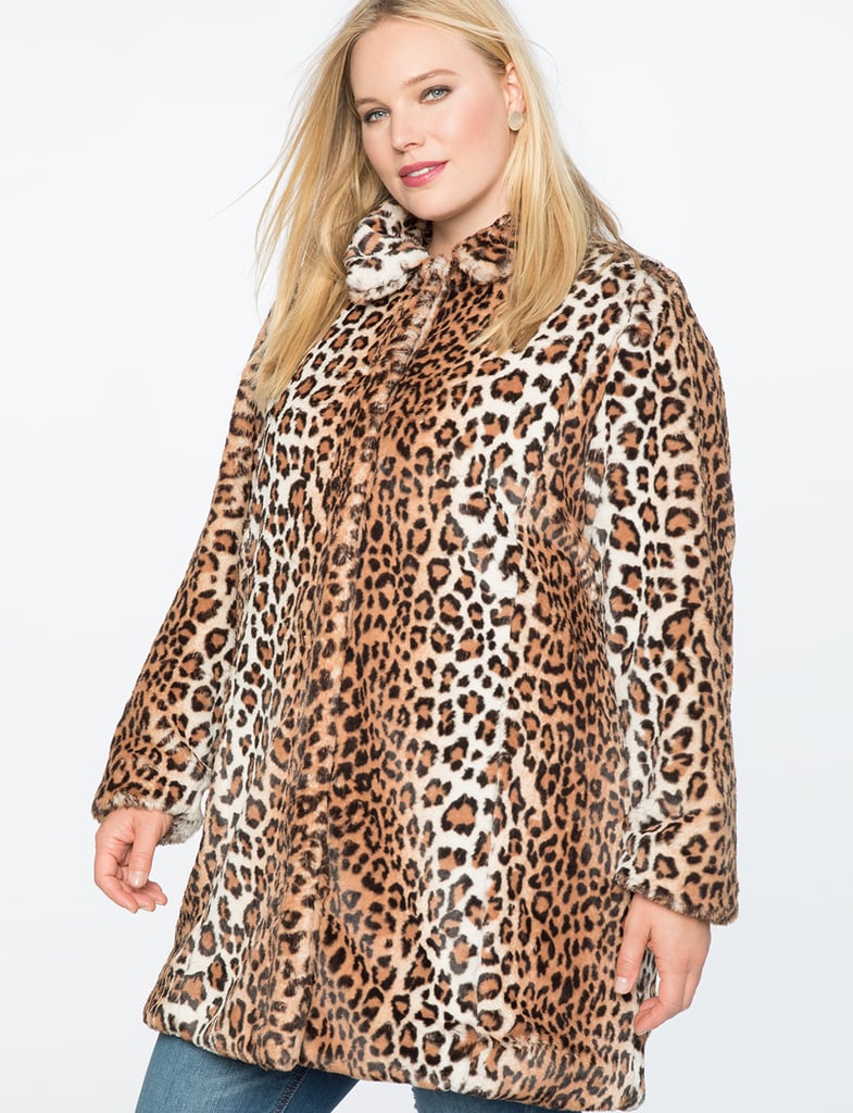 ELOQUII Leopard Fur Coat