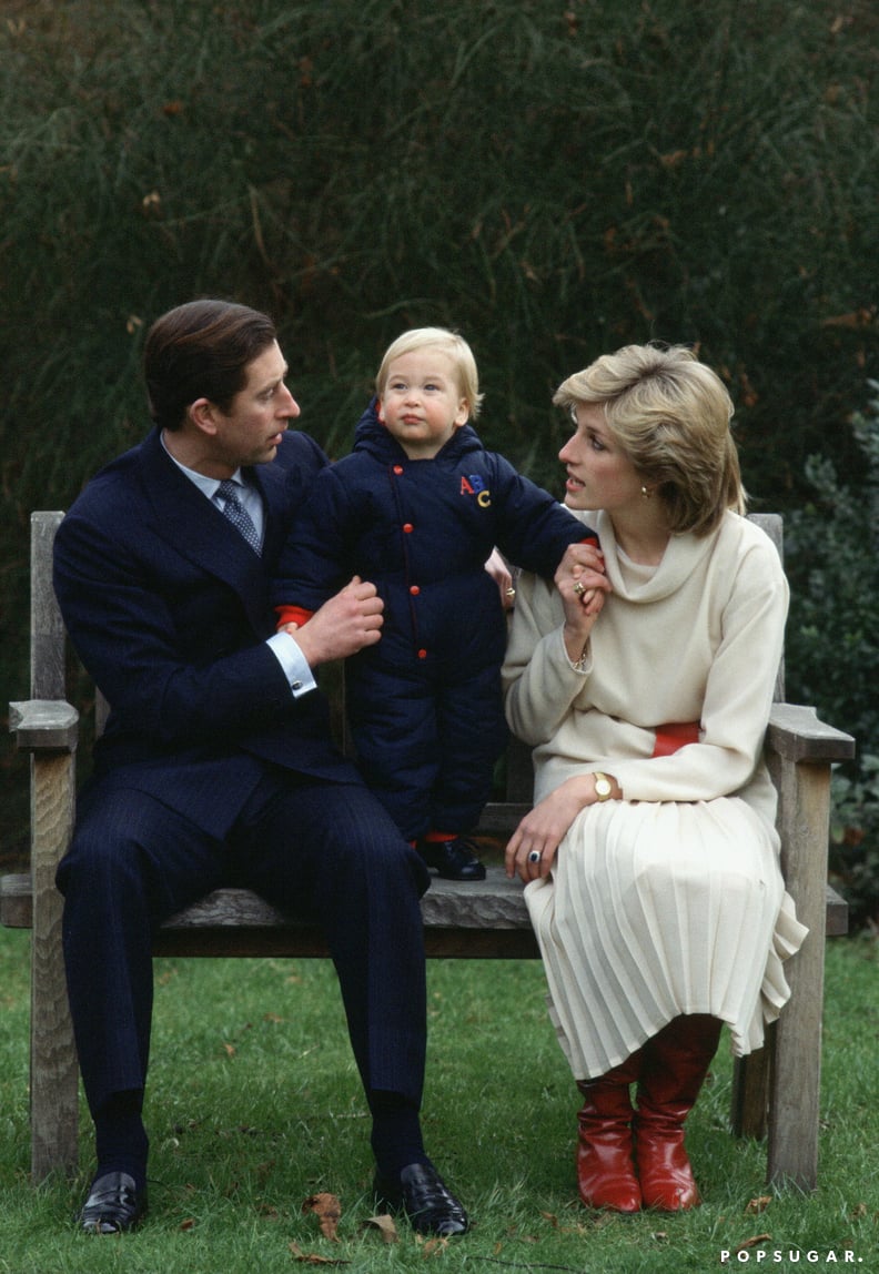 Princess Diana and Prince Charles With Prince William in 1983