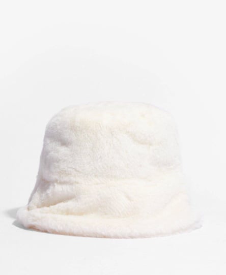 Nasty Gal Faux Fur Short Brim Bucket Hat
