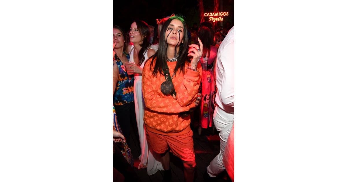 Nina Dobrev Wearing Louis Vuitton For Her Billie Eilish Halloween Costume | Nina Dobrev Dressed ...