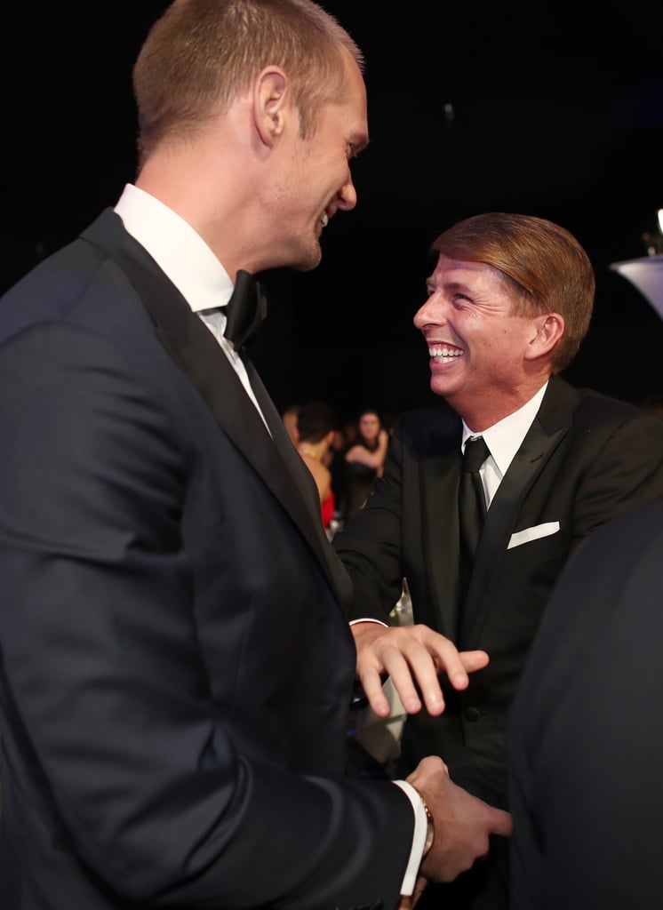 Alexander Skarsgard and Jack McBrayer at the 2018 SAG Awards