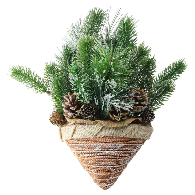 Northlight Iced Pine Cones and Branch Tips Hanging Decoration