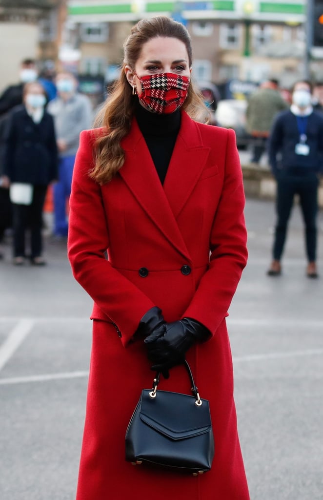 Kate Middleton Wears Tartan Emilia Wickstead Face Mask 2020