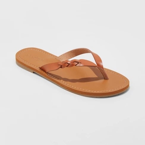 Bobbie Braided Thong Flip Flop Sandals