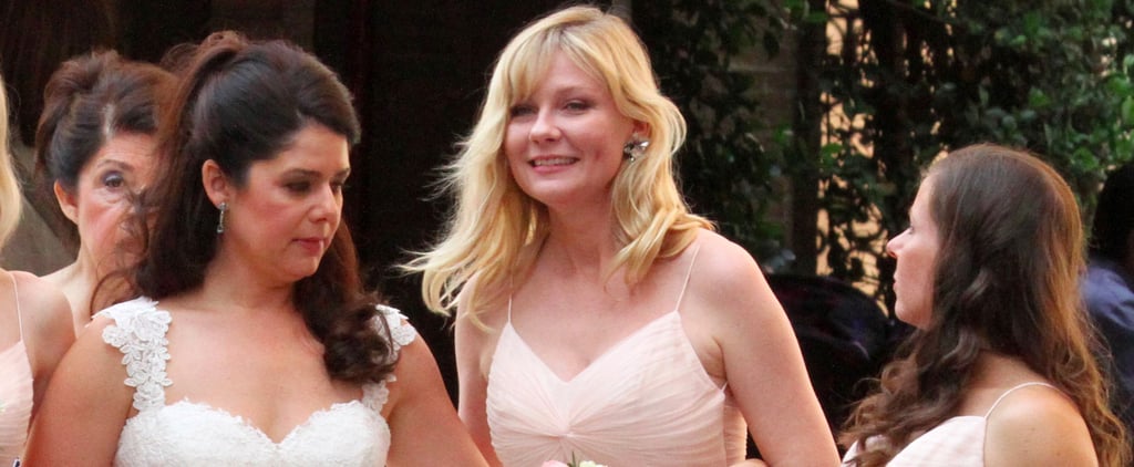 Kirsten Dunst Looks Gorgeous as a Bridesmaid in Her Friend's Wedding