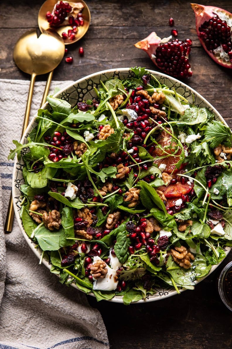 Winter Pomegranate Salad With Maple Candied Walnuts