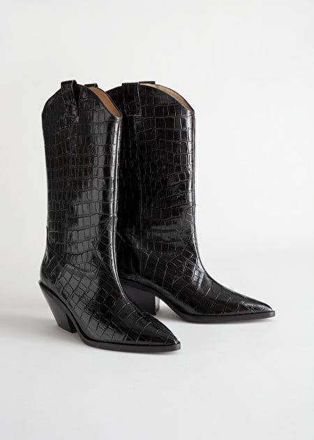 & Other Stories Embossed Leather Cowboy | These Are the 65 Sale Items Recommend For October (FYI, I'm a Pro Deal Hunter) | POPSUGAR Fashion Photo 14