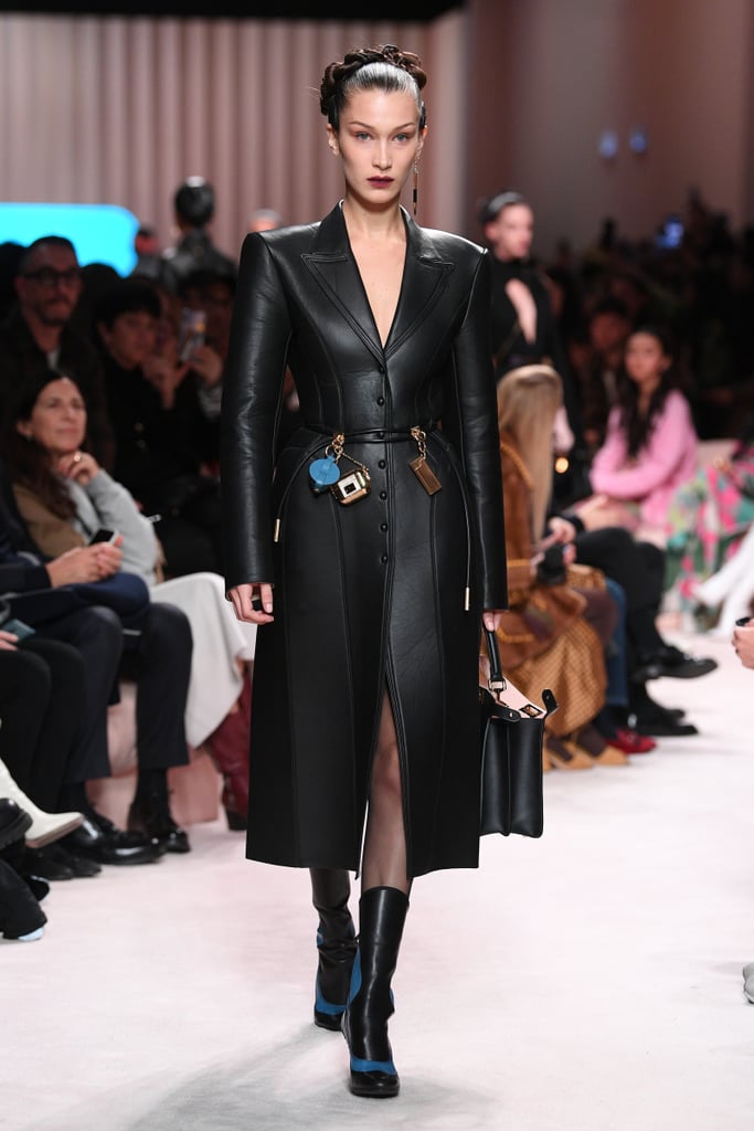 Bella Hadid on the Fendi Fall 2020 Runway at Milan Fashion Week