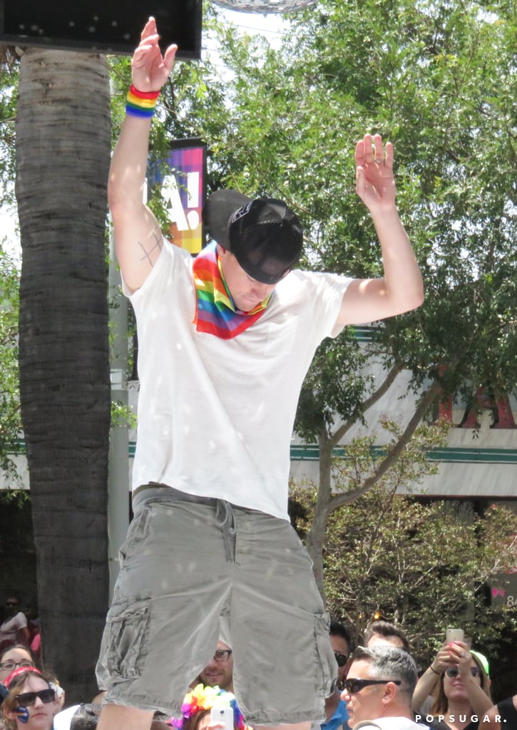 Channing Tatum at LA Gay Pride Parade 2015