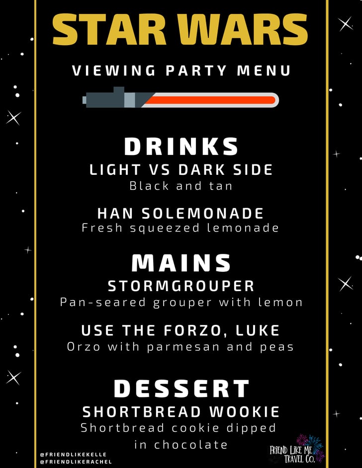 Star Wars MovieThemed Dinner Menu Ideas POPSUGAR Food Photo 16