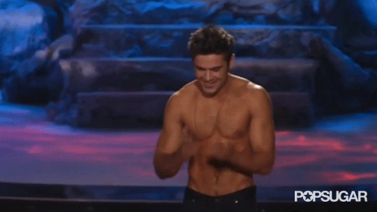 Zac Efron Shirtless At The Mtv Movie Awards 2014 Popsugar Celebrity 2688