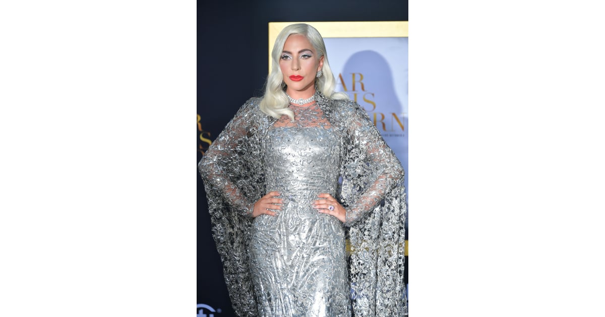 Lady Gaga S Silver Dress A Star Is Born Premiere Sept 2018 Popsugar Fashion Photo 15